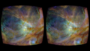 Cosmic Journey Stereo Cardboard Warped