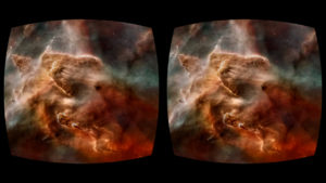Cosmic Journey Stereo Cardboard Warped